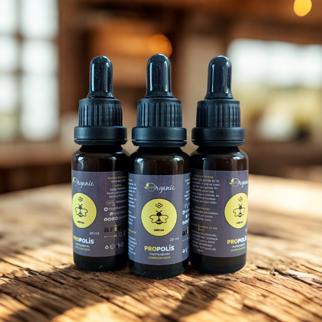 Aristan Zeytinyağında Çözdürülmüş Organik Damla Propolis 20 ml - Görsel 3